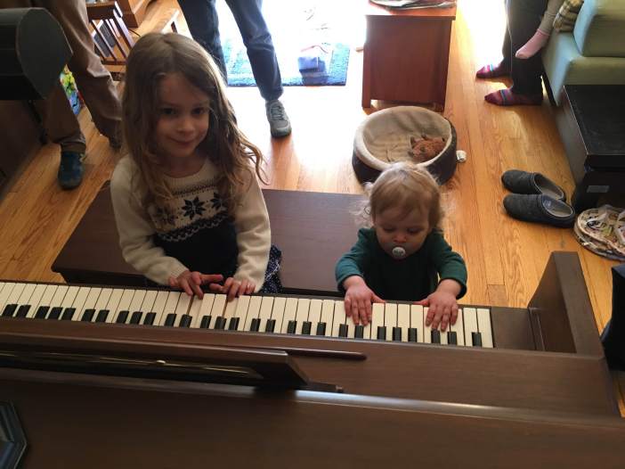 playing the piano together